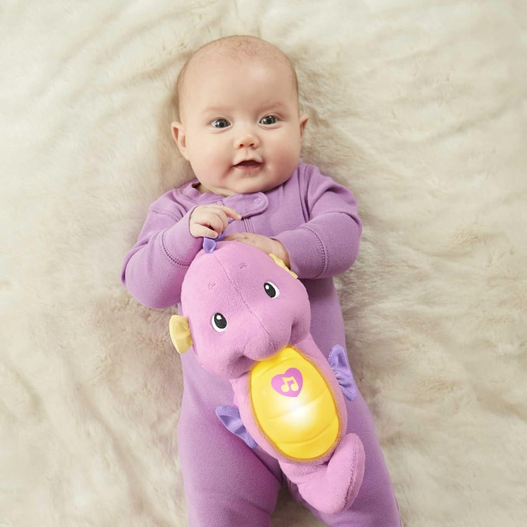 Fisher-Price Soothe & Glow Seahorse, Pink