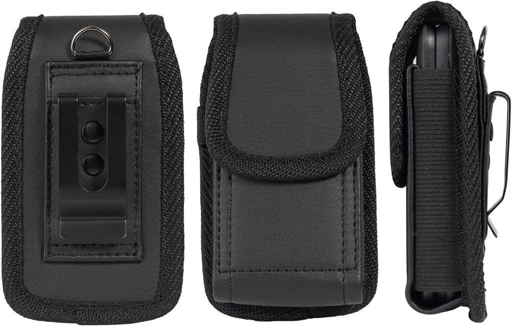 Flip Phone Case,with Belt Loop Clip Magnetic Closure Leather Wallet Case for Alcatel Go,TCL Flip 4/3, Blu Cingular Flex 2,Consumer Cellular IRIS, Nokia 2720 2760 2780,Leather