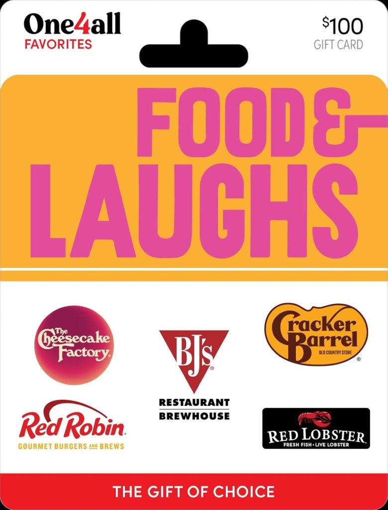 Food & Laughs Choice Gift Card – $25