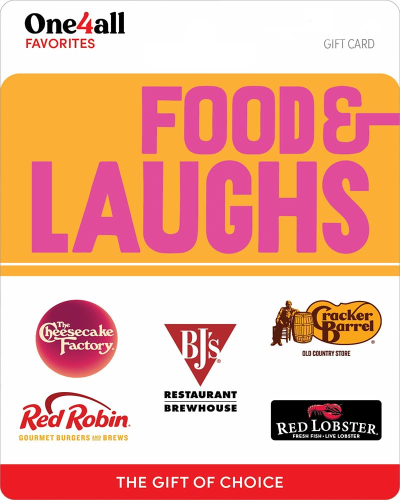 Food & Laughs Choice Gift Card – $25