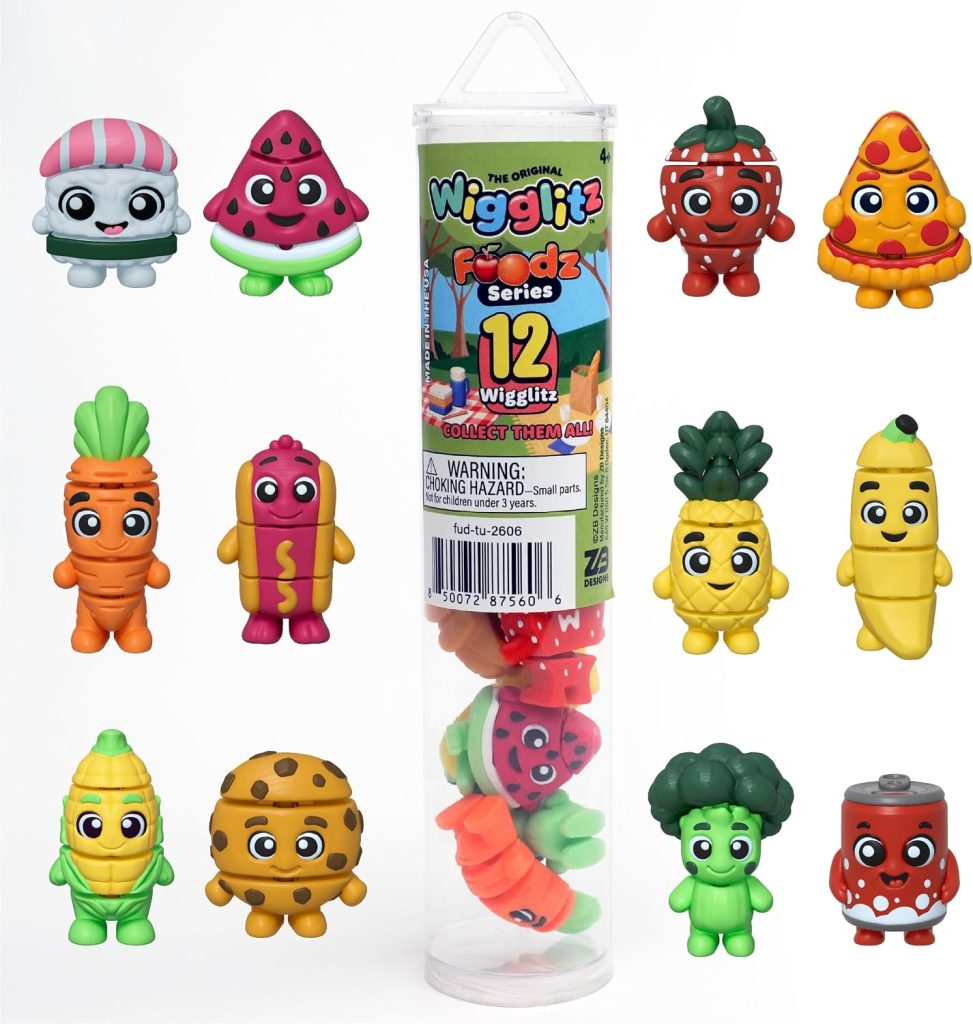 Foodz 12 Pack Collectible Wiggly Fidget Toys