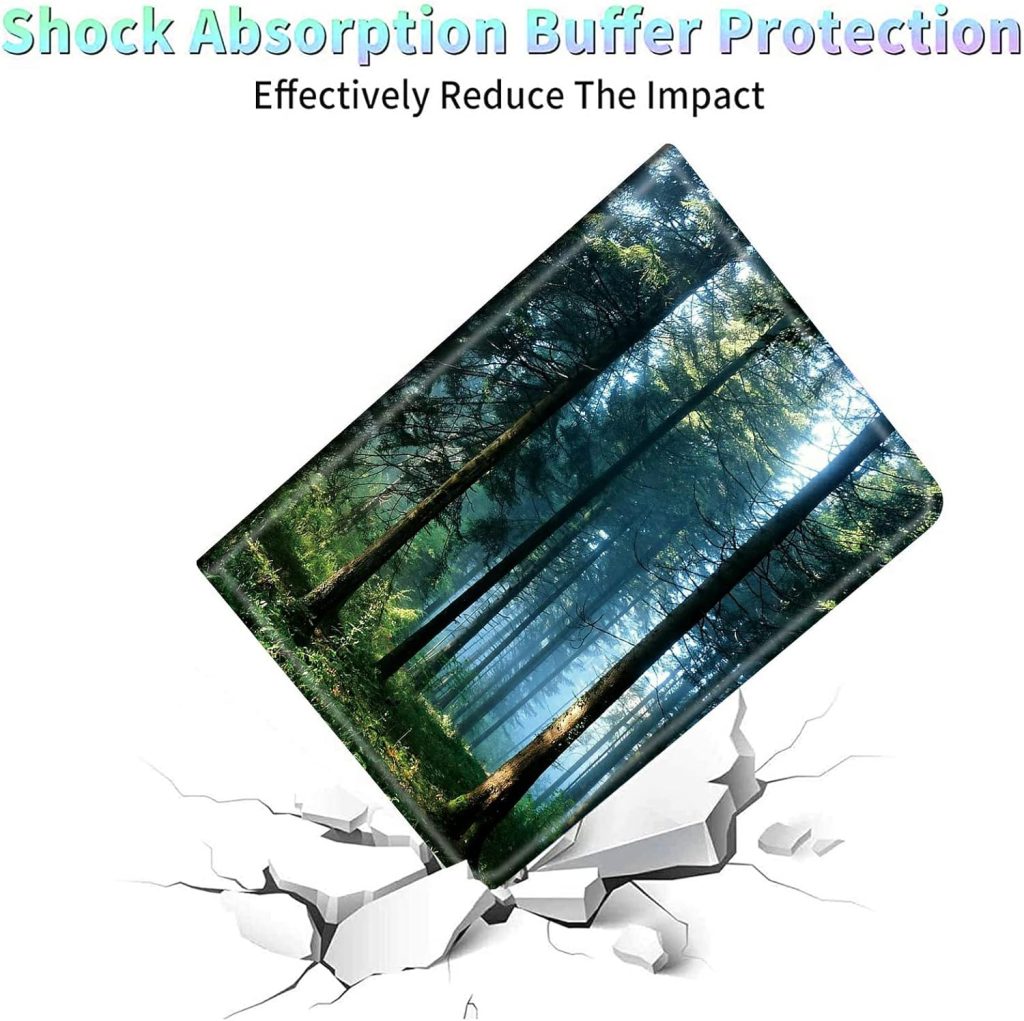 for All-New Fire HD 10 Tablet Case (13th Generation, 2023 Release Only) 10.1″ PU Leather Slim Adjustable Stand Smart Cover with Auto Wake/Sleep for Fire Tablet 10 2023,Nature Misty Forest
