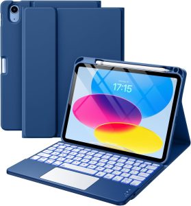 for iPad A16 11th/10th Generation Case with Keyboard, Folio Cover