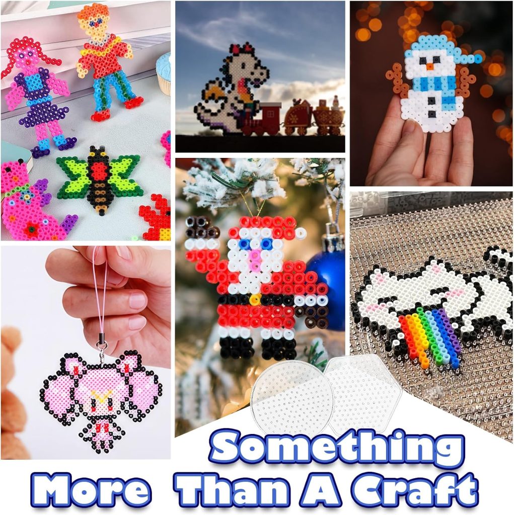 FUNZBO 15000 5mm Fuse Beads Kit for Craft Gifts – 72 Colors | 66 Patterns