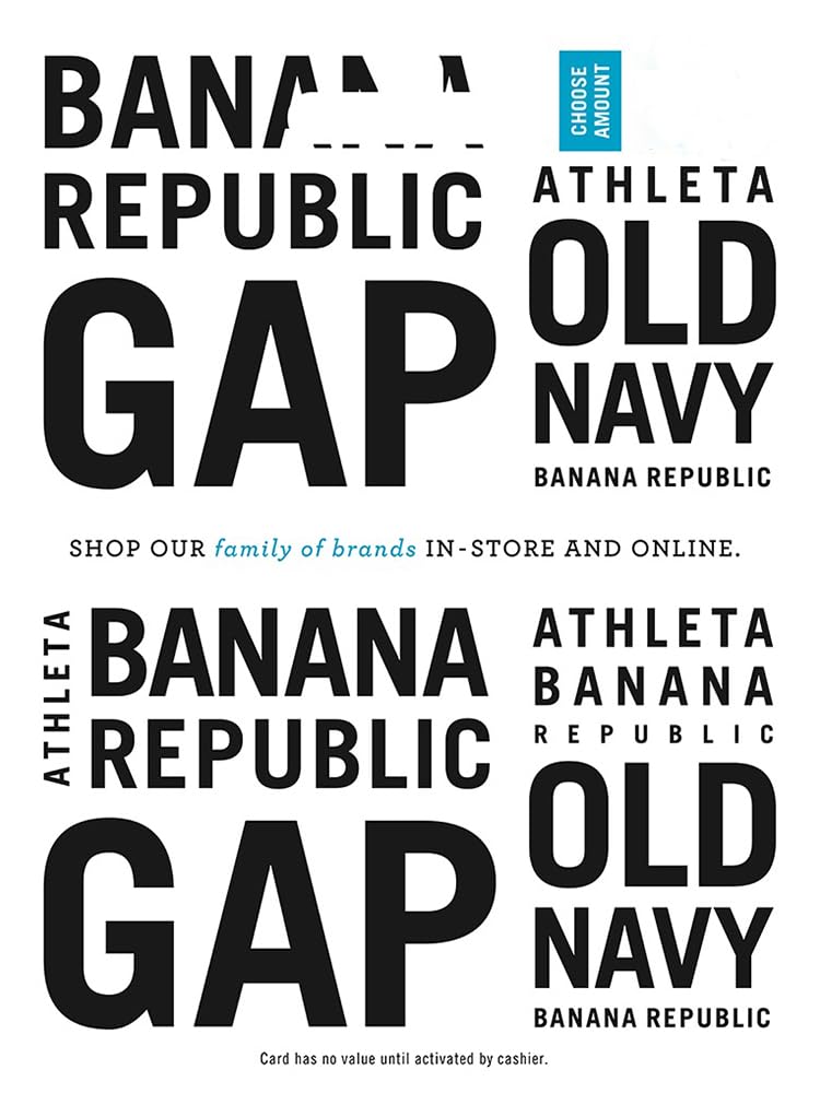 GAP Options Physical Gift Card – $100
