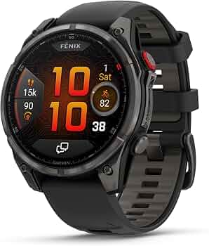 Garmin fēnix® 8 Pro, 51mm, Sapphire, DLC Titanium, Black/Pebble Gray