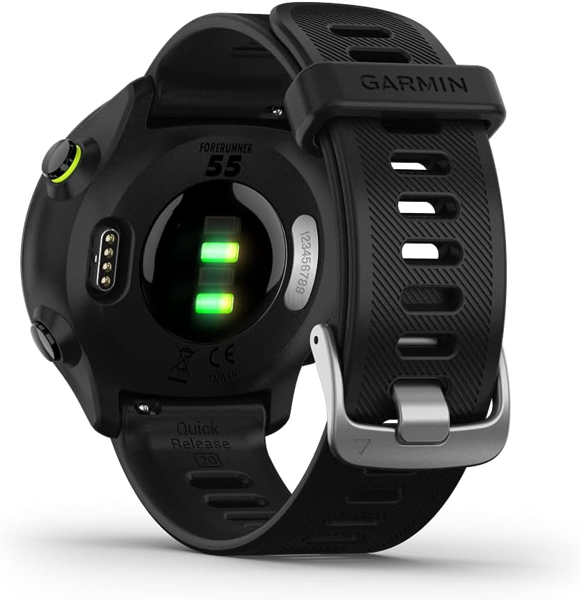Garmin Forerunner 55, GPS Running Watch with Daily Suggested Workouts, Up to 2 Weeks of Battery Life, Black – 010-02562-00