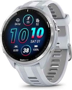 Garmin Forerunner® 965, Running Smartwatch, 47mm, Whitestone/Powder Gray