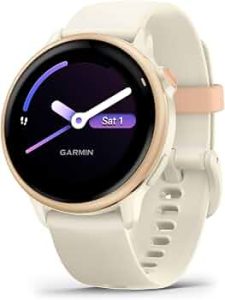 Garmin vívoactive® 6, Health & Fitness GPS Smartwatch, Pink Dawn/Bone