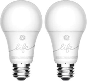 GE Lighting CYNC Smart Light Bulbs, Bluetooth Enabled, Alexa and Google Home Compatible, Soft White (2Pack), Packaging May Vary