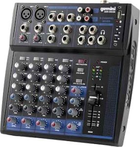 Gemini 8-Channel Bluetooth Audio Mixer with USB & FX (GEM-08USB)