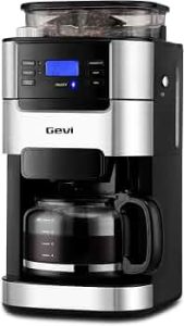 Gevi All In One 10-Cup Grind & Brew Coffee Maker with Built-In Burr Grinder