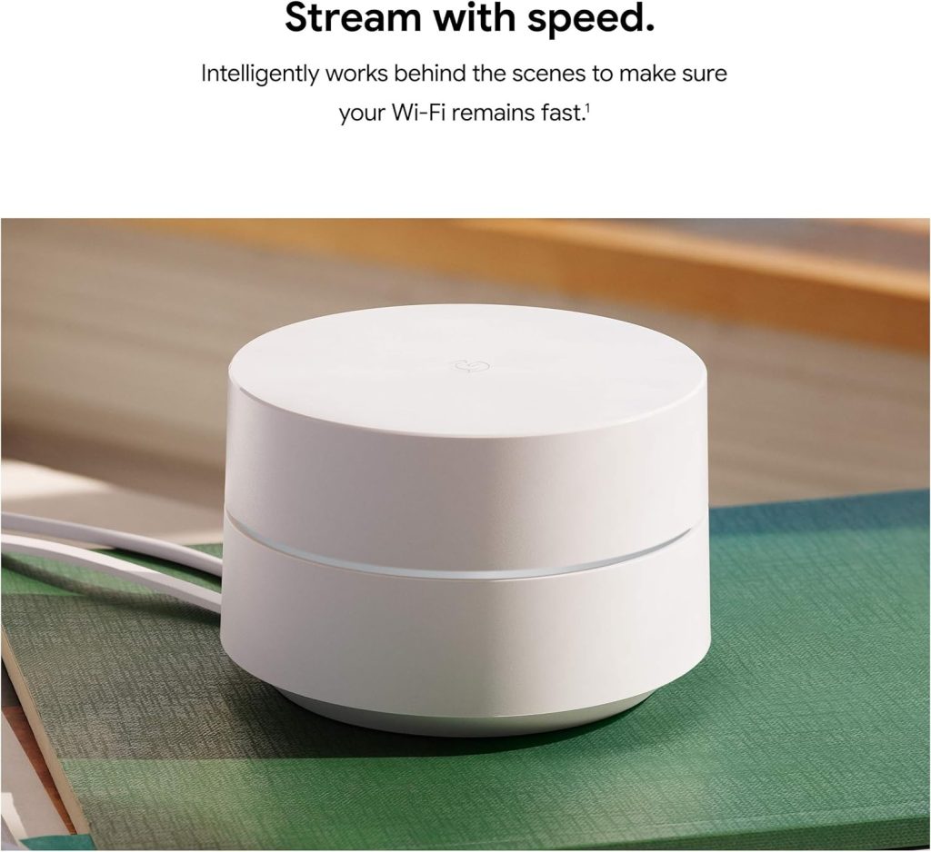 Google WiFi – AC1200 – Mesh WiFi System – WiFi Router – 3000 Sq Ft Coverage – 2 Pack