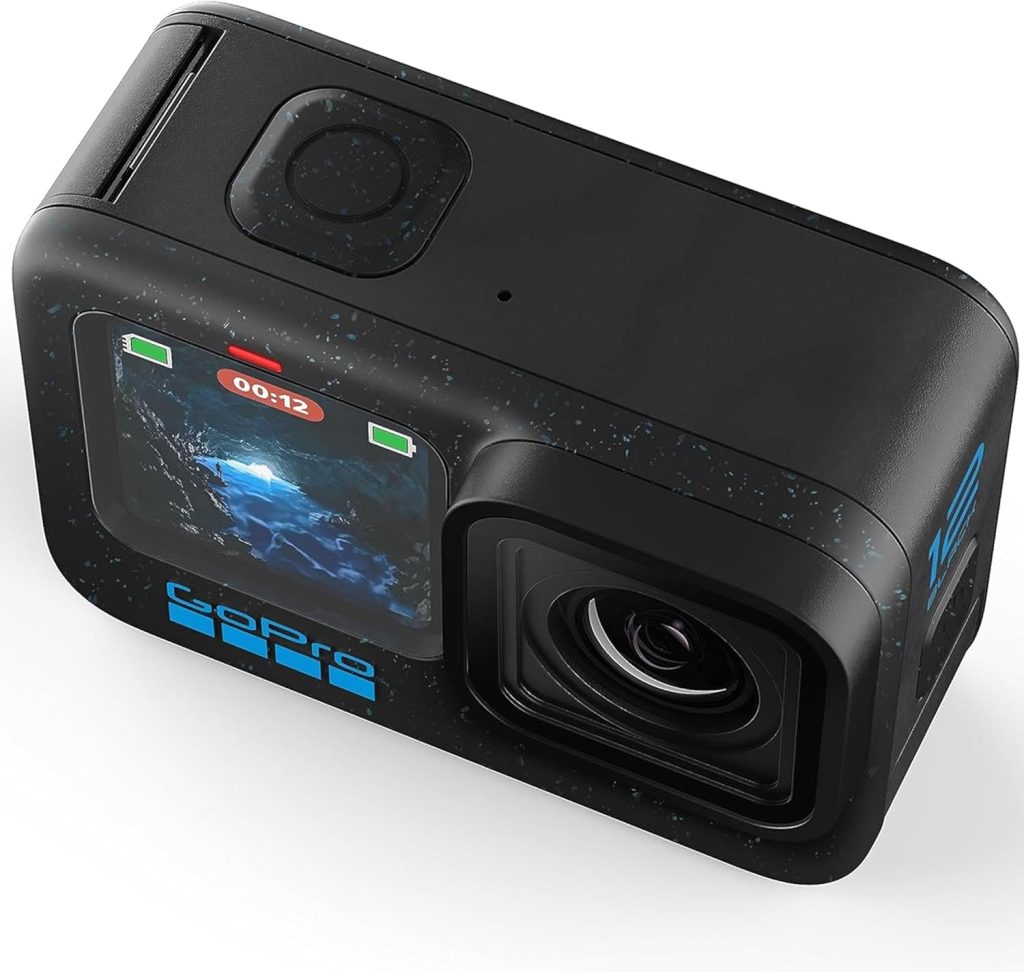 GoPro Hero12 Black E-Commerce Package – Waterproof Action Camera with 5.3K60 Ultra HD Video, 27MP Photos, HDR, 1/1.9″ Image Sensor, Live Streaming, Webcam, Stabilization