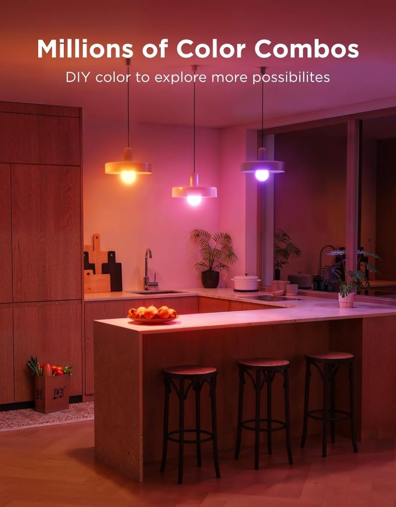 Govee Smart Light Bulbs, A19 LED Light Bulb, 800 Lumen, E26 Base
