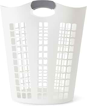 Gracious Living Laundry Basket, Easy Carry Flex Collapsible Hamper, 87.5L