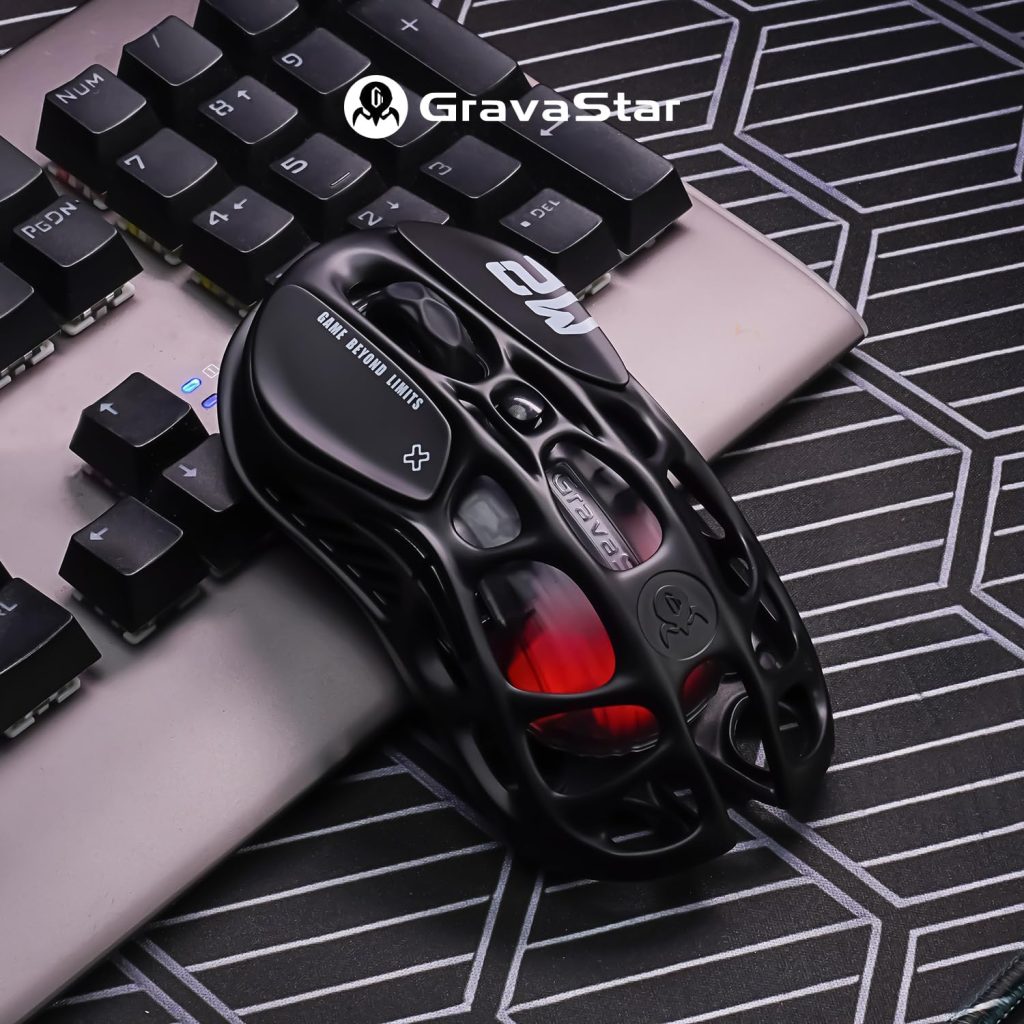 GravaStar Mercury M2 Wireless Gaming Mouse with 5 Dynamic Lightsync RGB