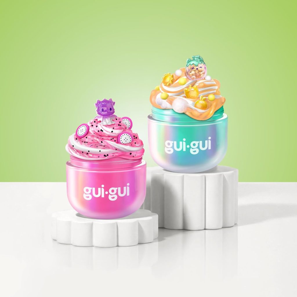 GUI GUI Fruity Glow Slime Kit, Crunch & Gloss Scented Slimes