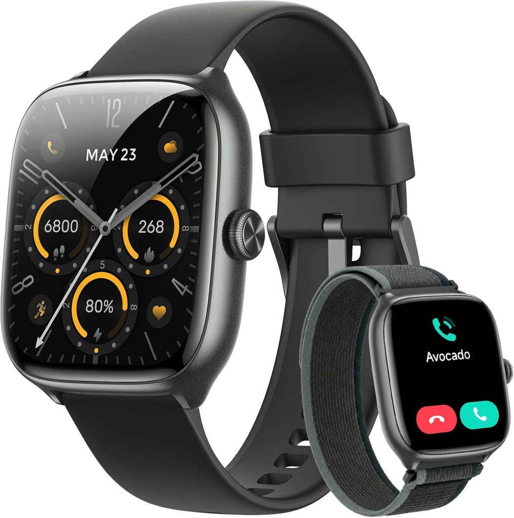 Gydom Smart Watch for Women Men, Bluetooth Call, 40mm AMOLED Fitness Watch