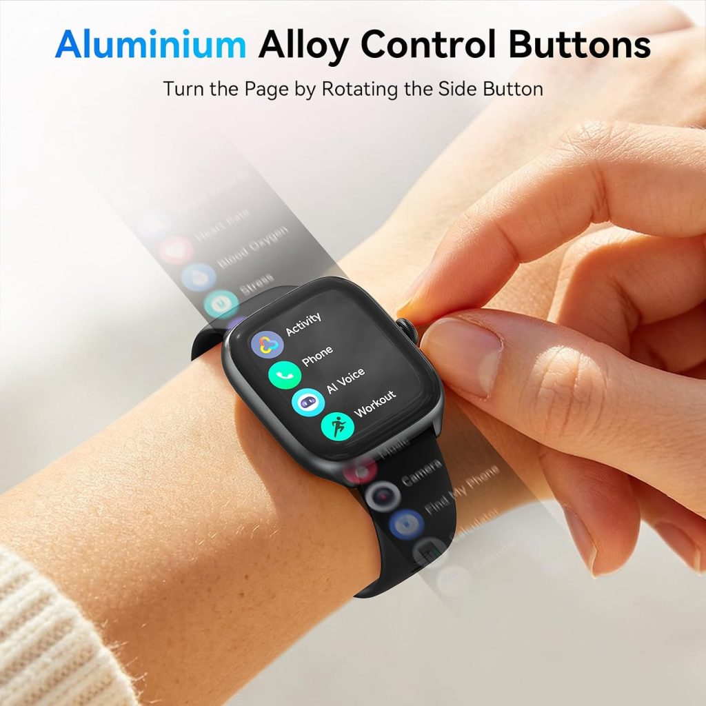 Gydom Smart Watch for Women Men, Bluetooth Call, 40mm AMOLED Fitness Watch