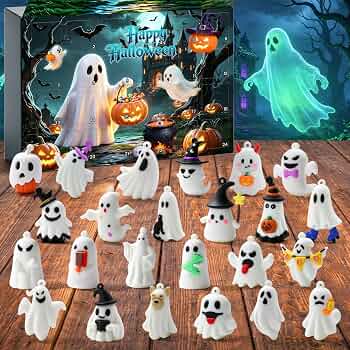 Halloween Advent Calendar 2026, Mini Ghost Party Favors for Kids