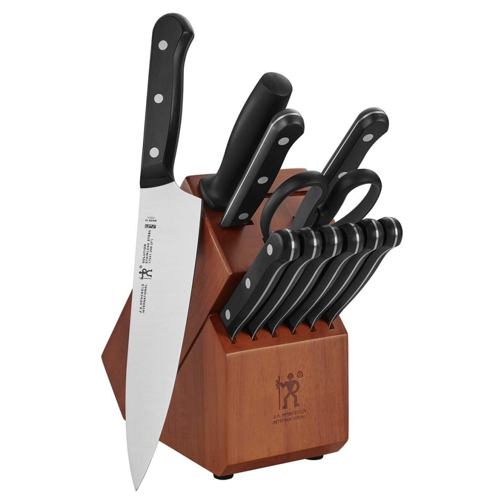 Henckels Solution 12-pc Knife Block Set – Cherry