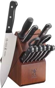 Henckels Solution 12 pc Knife Set, Razor-Sharp, German Engineered, Brown