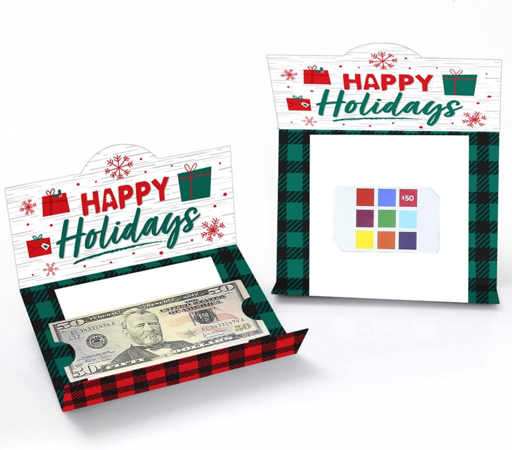 Holiday Thank You Gift Card Holders – Set of 8