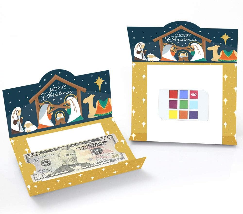 Holy Nativity Christmas Gift Card Holders – Set of 8