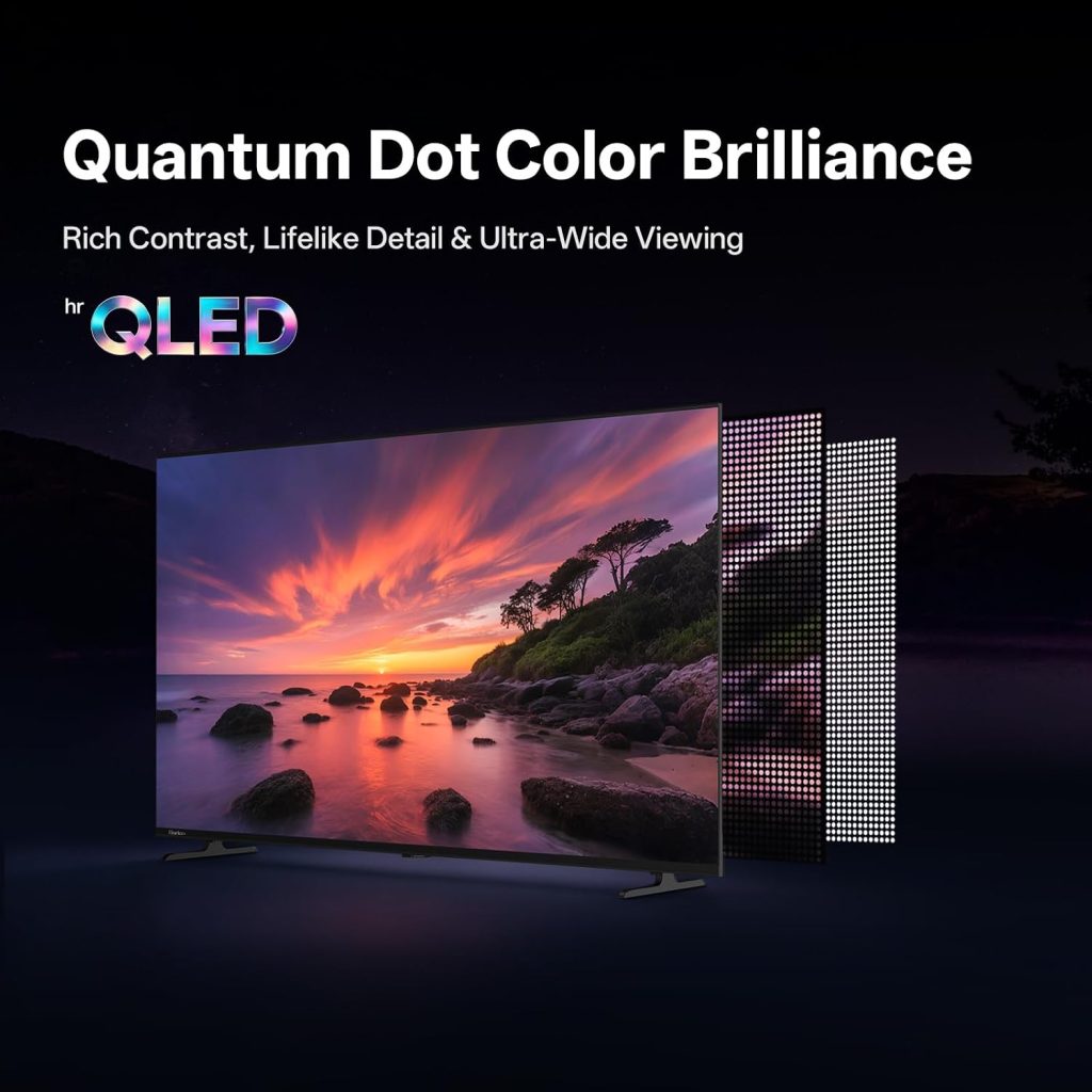 HORION Roku TV 32″ QLED Smart HD Television with Quantum Dot Color