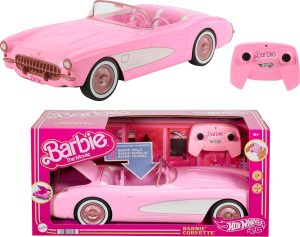 Hot Wheels Barbie RC Corvette from the Movie, Remote-Control Toy Car