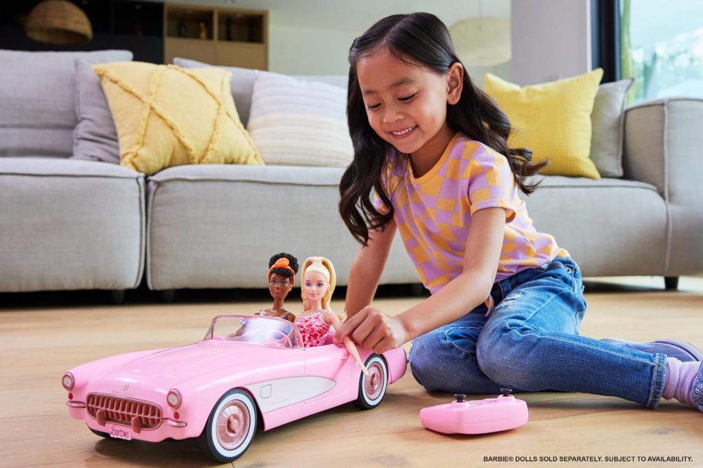 Hot Wheels Barbie RC Corvette from the Movie, Remote-Control Toy Car