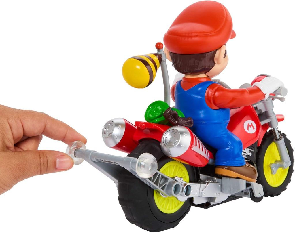 Hot Wheels Mario Wheelie Motocross RC, Remote-Control Motorcycle