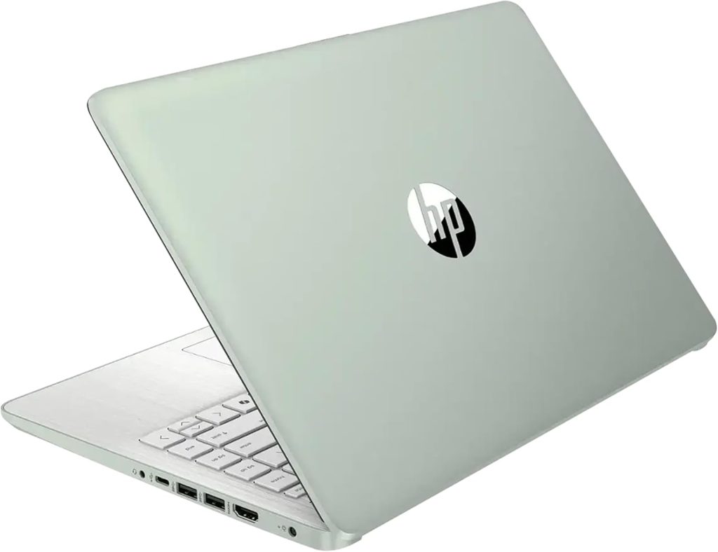 HP Stream 14″ HD Laptop, Intel Processor N150, 4GB RAM, 128GB UFS, Intel Graphics, Copilot, Fast Charge, Wi-Fi 6, Windows 11 S, Green (Renewed)