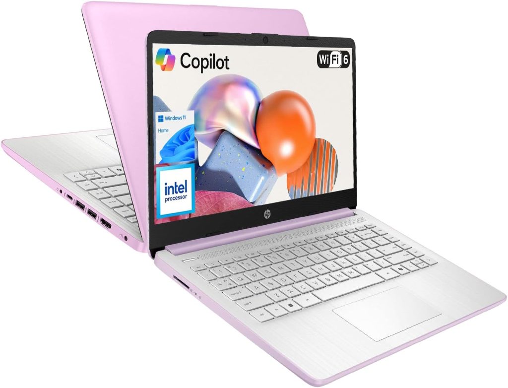 HP Ultrabook 14 Laptop Computer Business Study & Home 2026, MS Office for The Web + Windows 11 Home, Quad-Core Intel CPU, 128GB SSD, WiFi 6, Black