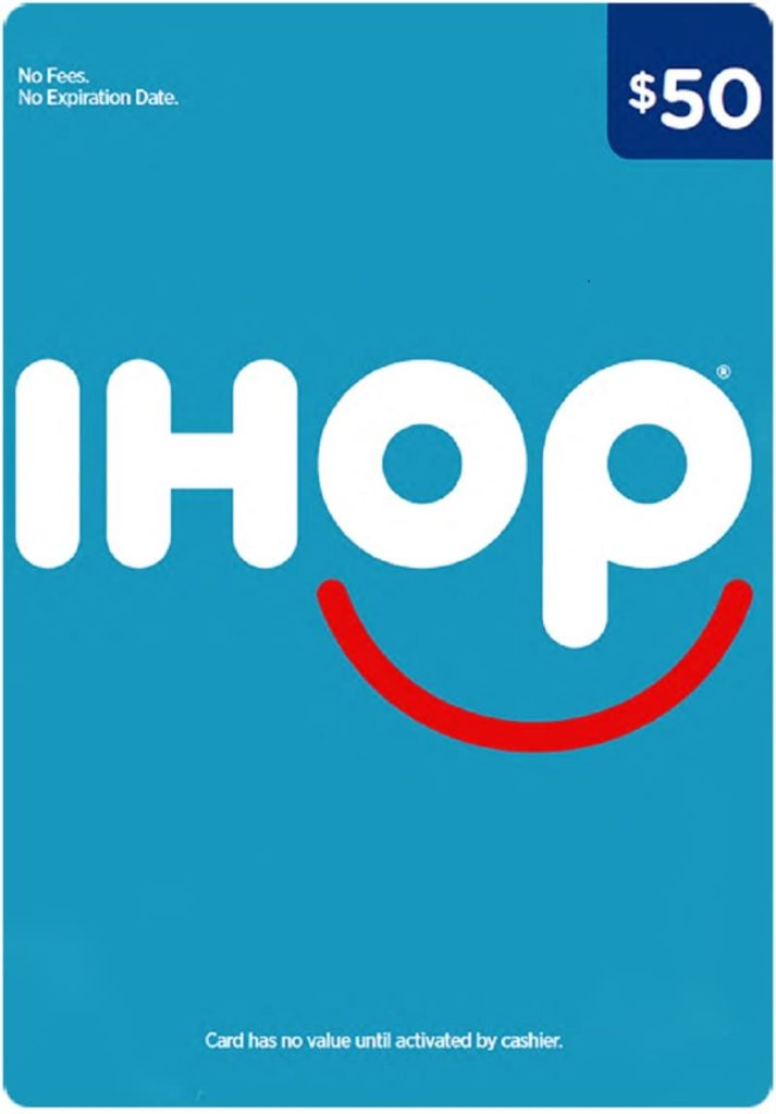 IHOP Physical Gift Card – $50