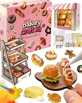 iLAND Craft Kits for Girls Ages 8-12 Fun Clay Bakery, Girls Birthday Gifts