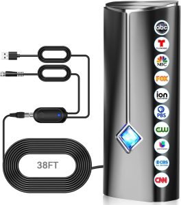 Indoor TV Antenna for Local Channels with Amplifier up to 6000+ Miles Range