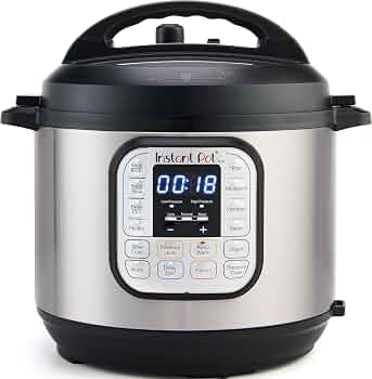 Instant Pot Duo 6 Qt 7-in-1 Electric Pressure Cooker, Stainless Steel