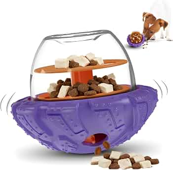 Interactive Dog Puzzle Toy for Smart, Dog Enrichment Toys to Keep Them Busy, Cognitive Dogs Toy to Stimulate Their Brain, Dog’s Treat Dispensing Toys with Slow Feeder, Easy to Clean