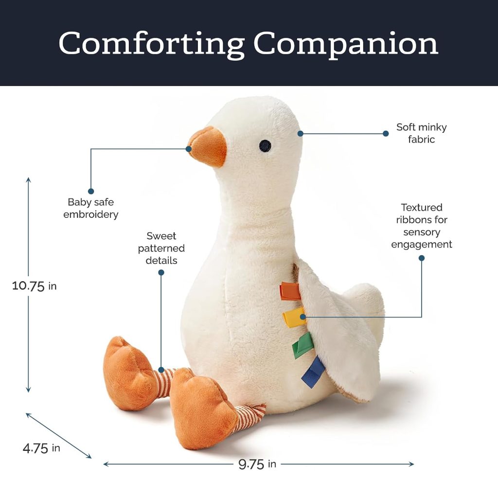 Itzy Ritzy Snuggles Plush Toy, Soft Stuffed Animal for All Ages (Goose)