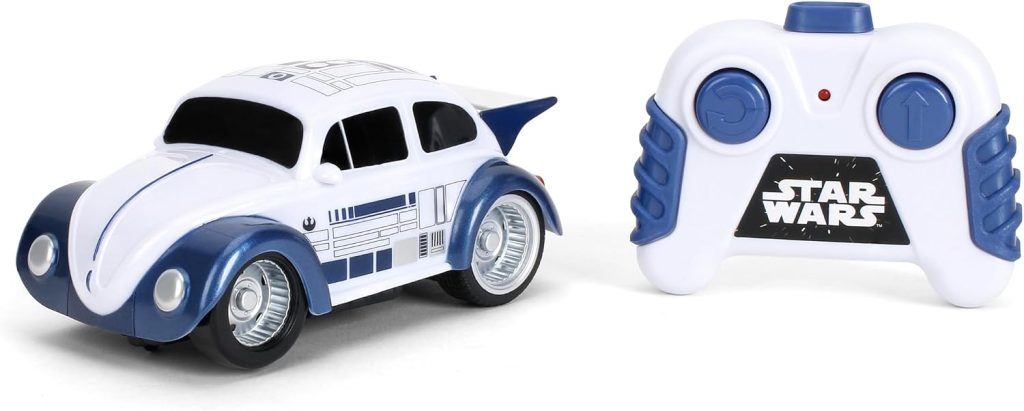 Jada Star Wars R2-D2 Volkswagen Beetle RC Car – 1:32 Scale Simple Function Remote Control Toy Toys
