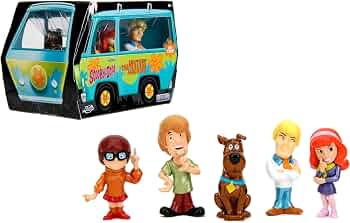 Jada Toys – MetalFigs 2.5″ Scooby-Doo! 5-Pack – Shaggy, Scooby, Daphne, Velma, Fred – Die-Cast Figures – Collectible Display – Ages 8+