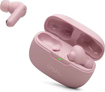 JBL Vibe Beam 2 – True Wireless Noise Cancelling Earbuds with JBL Pure Bass Sound & Smart Ambient Technology, 4mics for Crisp, Clear Calls, up to 40Hrs of Playback, IP54 Dust & Water Resistant (Pink)