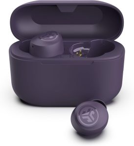 JLab Go Air Pop+ True Wireless Earbuds, in Ear Headphones, Bluetooth Earphones, 35H Playtime Ear Buds, Bluetooth Earbuds with Microphone, USB-C Charging Case, Dual Connect, EQ3 Sound, Violet