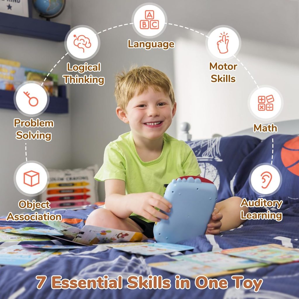 JoyCat Kids Learning Tablet, 156-Page Talking Phonics Flash Cards
