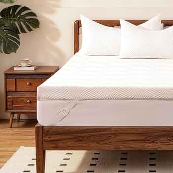 JSELF 3 Inch Cooling Gel Memory Foam Mattress Topper, Queen Size