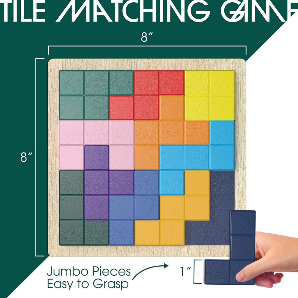Keeping Busy Tile Matching Dementia Activities for Seniors | Alzheimer Products for Elderly Patients | Fun Memory Game Toy & Cognitive Brain Puzzle for Senior Citizens w/Memory Loss or Alzheimers