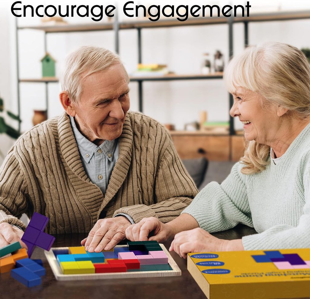 Keeping Busy Tile Matching Dementia Activities for Seniors | Alzheimer Products for Elderly Patients | Fun Memory Game Toy & Cognitive Brain Puzzle for Senior Citizens w/Memory Loss or Alzheimers