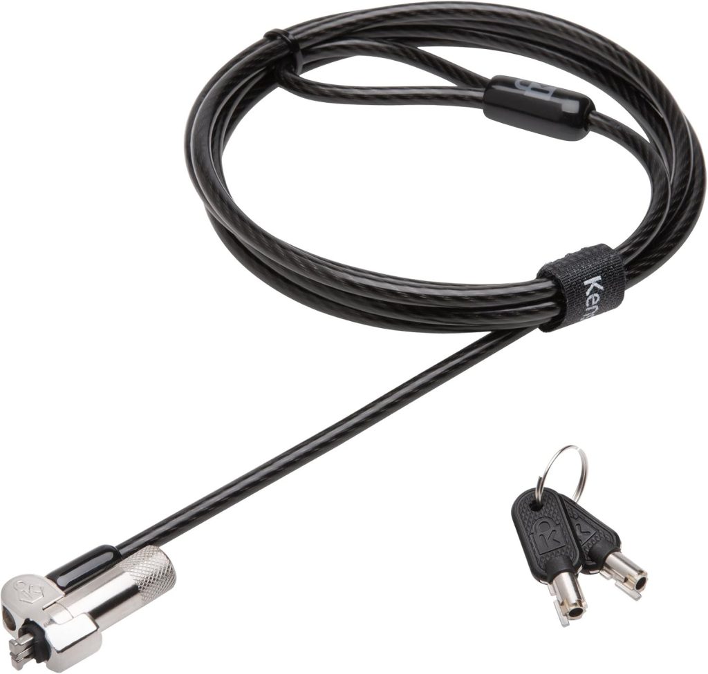 Kensington NanoSaver Keyed Laptop Lock for Select HP and Lenovo Laptops (K64444WW), Black